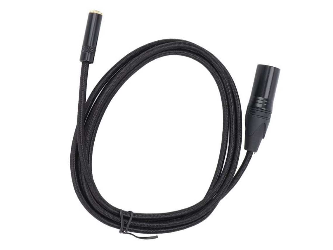 Cabo Adaptador Xlr Fêmea de 3 5 Mm para 3 Pinos Xlr Macho Banhado a Ouro 24K para HURRISE
