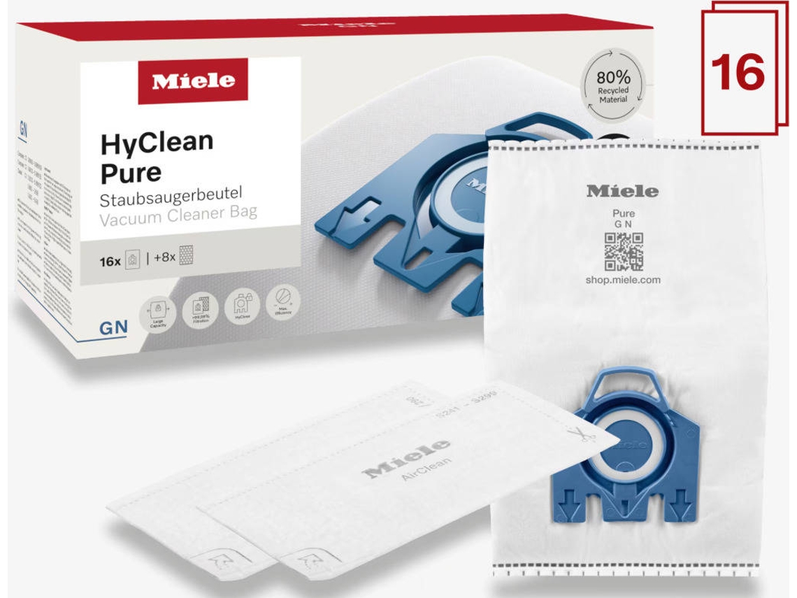 Saco para Aspirador MIELE GN XXL HyClean Pure (16 sacos)