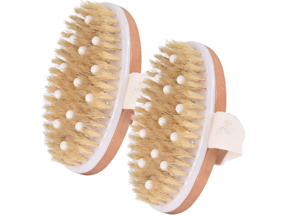 Lurelia Kit De 2 Escovas De Massagem Corporal De Cuidado Corporal, Massagem Suave, Rotina Spa Essencial