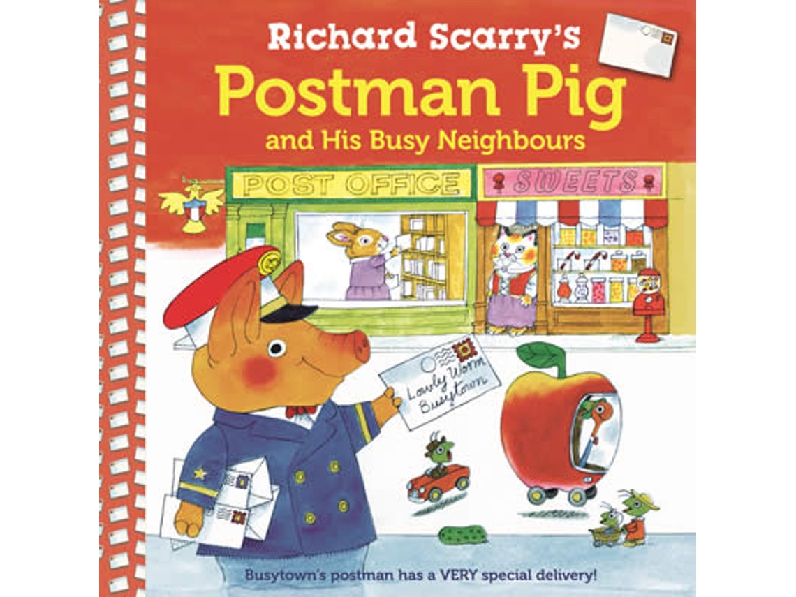 Livro Richard Scarrys Postman Pig and His Busy Neighbours de Richard Scarry (Inglês)