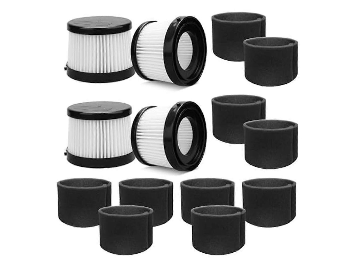 Filtro Dcv501hb De 4 Unidades Adequado Para Aspirador Portátil Sem Fio Vácuo 20v, Parte Dcv5011h. Espuma 10 Pacotes