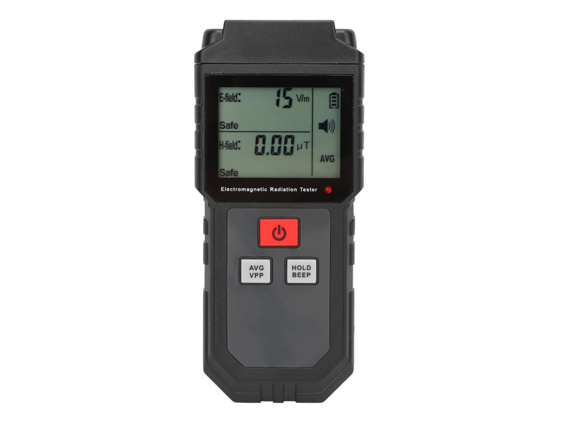 Yuru detector de Radiação Electromagnética Digital Rz825 Emf Meter com Display Lcd e Alarme Sonoro/luminoso