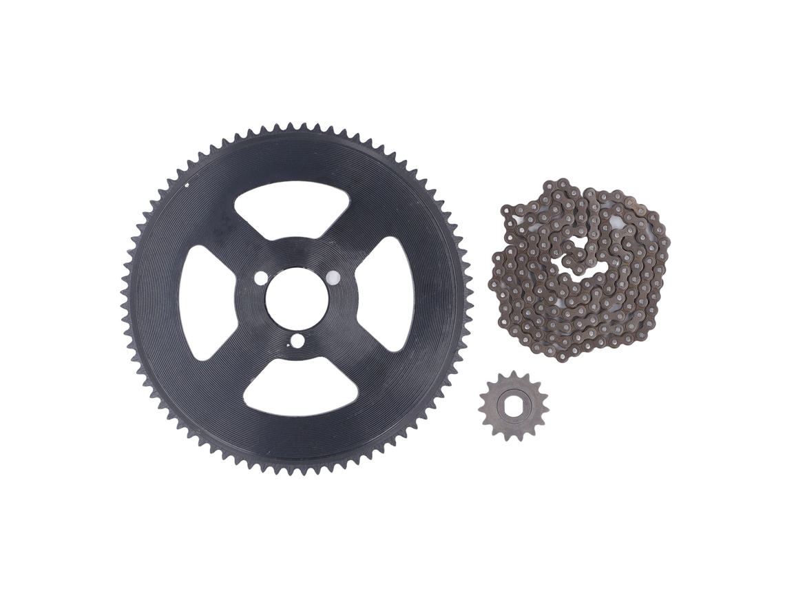 Kit De Engrenagem E Corrente 25h Aço 15t Dianteiro 80t Traseiro 146 Links Para Moto Mini 47cc 49cc Atv Dirt Bike