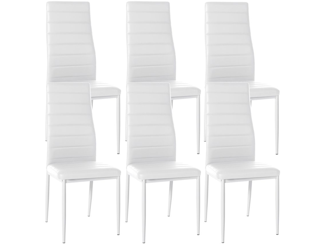 6er Set Esszimmerstühle Mayfair Kunstleder
