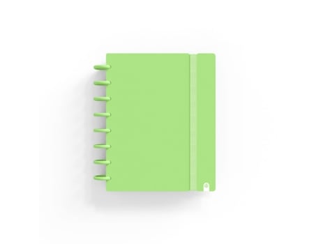 Caderno INGENIOX A5 Pautado 80Fl 100G Foam C/Elástico Verde Pastel 66025021