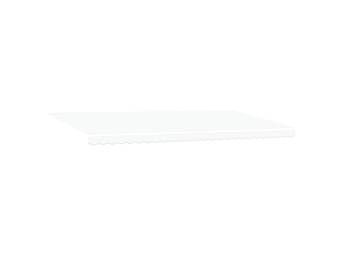 Conjunto 1 Tecido De Toldos Vidaxl Branco Lona (580 X 295 Cm)