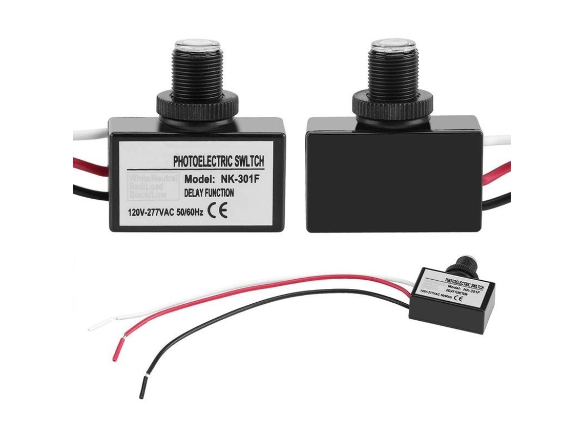 Interruptor Fotoeléctrico Sensor De Amanecer A Anochecer 120-277v Para Iluminación Led Incandescente Halógena Fluorescente Ip65