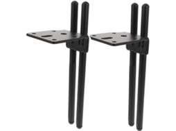 Lurrose Conjunto Com 2 Pés De Metal Resistentes E Duráveis Para Móveis, Suporte Para Sofá, Armário E Mesa De Centro