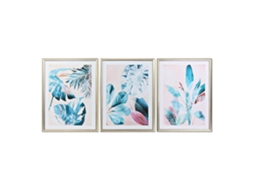Pintura Dkd Home Decor Tropical 3 Pcs 60 X 4 X 80 Cm