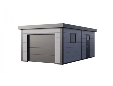 Garagem Metálica Nh2 | Cinza Claro | 628 X 358 Novo Habitat