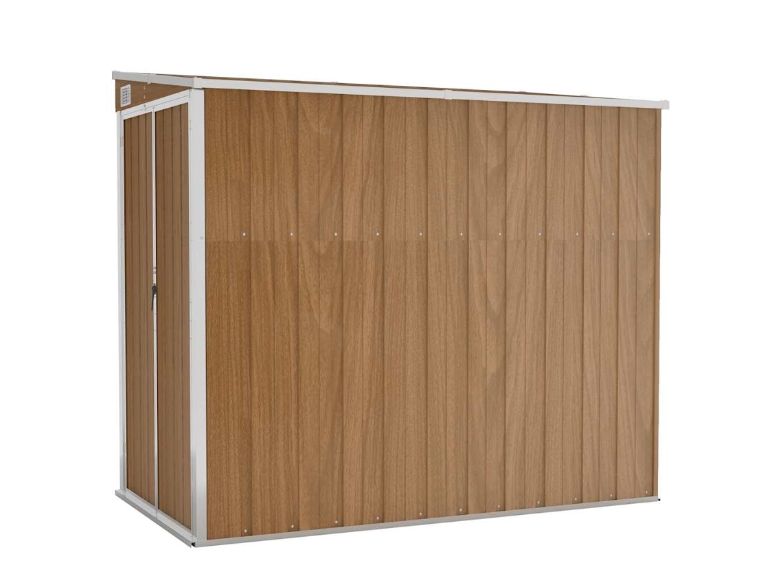 Garden Shed, Garden Sheds Vidaxl Marrom Aço (118 X 194 X 178 Cm)