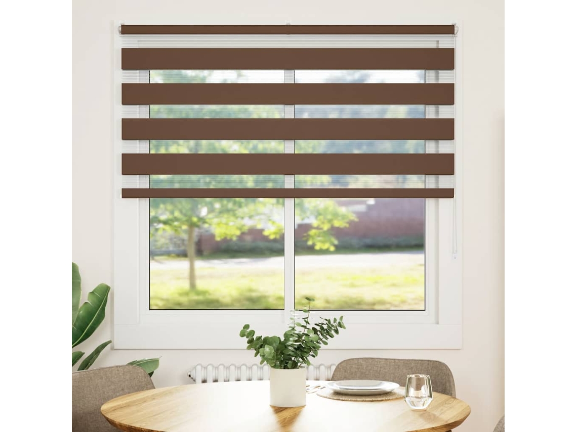 Cortina de Zebra - Persiana 150x150 Cm Largura do Tecido 145,9cm Poliéster HARLANV1