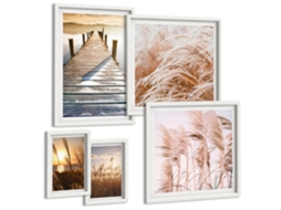 Conjunto De Pinturas Vistas Tranquilas Da Natureza Espelharte (5 Peças)