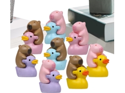 Miniaturas de Patos 8 Miniaturas de Patos para Decoração Pequenos Animais Decorativos para Mesa, Sala de Estar e CHABERLU