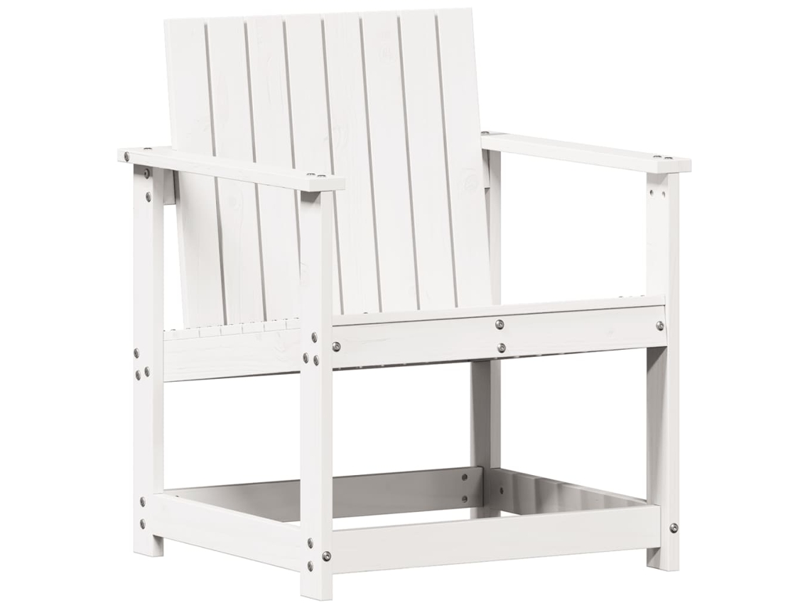Garden Chair, Garden Chairs Vidaxl Branco Madeira De Pinho (n/a)
