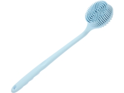 Escova De Banho Silicone Com Cabo Longo, Escova Portátil Para Limpeza Das Costas Com Orifício Pendurar, Melhora A