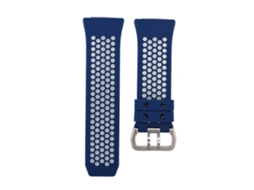 Pulseira de Silicone esportiva para Fitbit Ionic, respirável e bicolor EOOCOO
