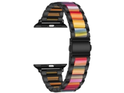 Pulseira compatível com Apple Watch, Huawei GT6, Xiaomi Band 10 Pro, Redmi, iWatch, em metal e resina, Nas Cores