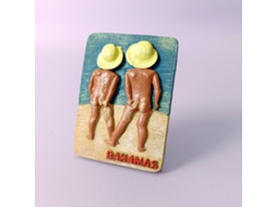 (criança Da Praia Das Bahamas) Ímã De Geladeira De Viagem México Bahamas