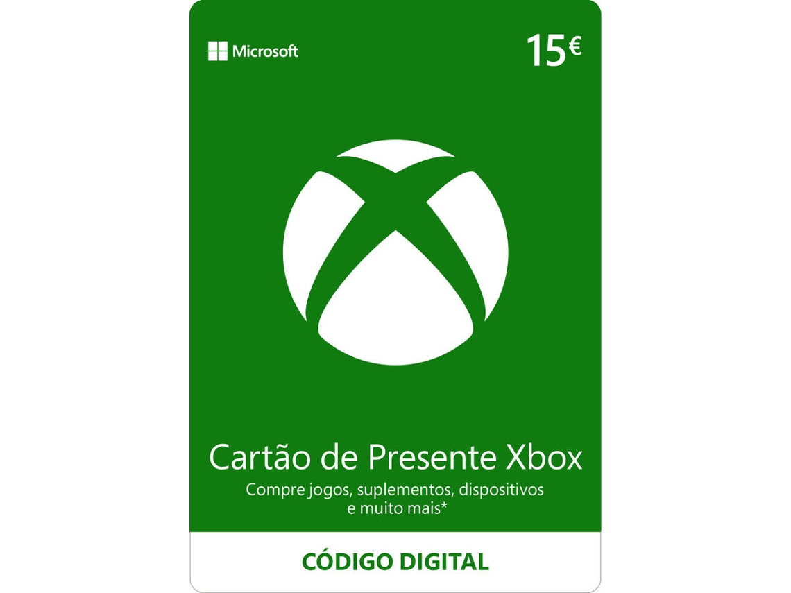 Cartão Presente XBOX Live 15 Euros (Formato Digital)