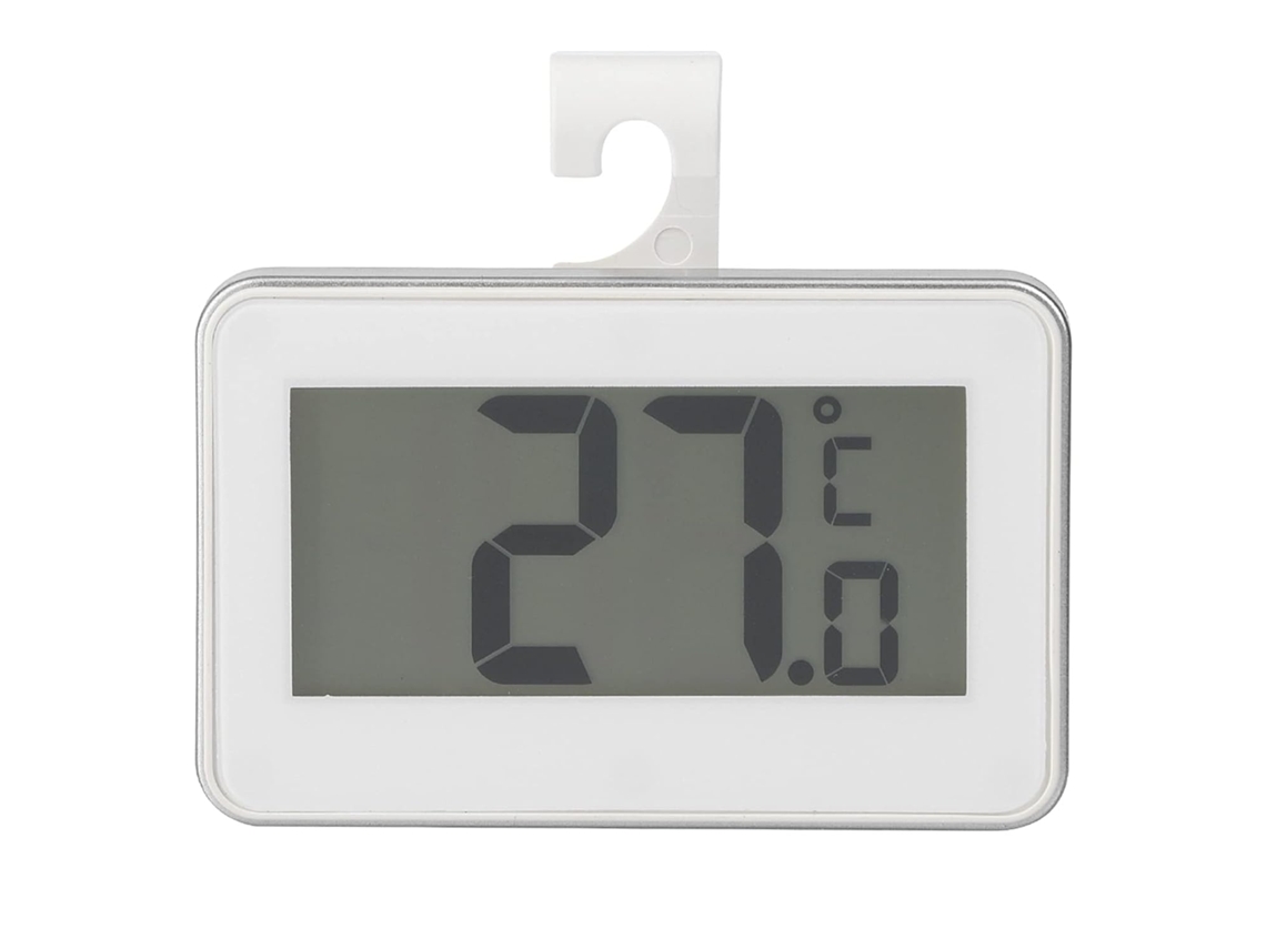 Lurelia Termómetro Digital Para Frigorífico E Congelador, Alta Precisão, Memória Máx./mín., Impermeável, Base Magnética, Suporte Prático
