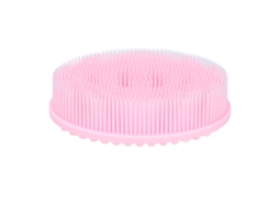 Mali escova de Banho para Bebê Silicone Macia com Massagem Limpeza Eficaz Rosa