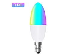 Lâmpada Inteligente Zigbee E14 Led Tuya Rgbcw Ajustável Compatível com Alexa/google Home