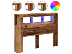 Led Headboard, Led Headboards Vidaxl Marrom Madeira Processada (140 X 103.5 Cm)