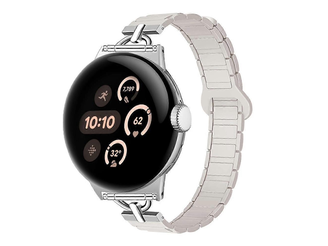 Pulseira De Silicone Magnética Em Formato De D Com Três Contas