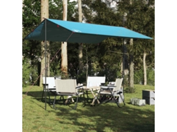 Vidaxl Lona De Campismo 360x294 Cm Impermeável Azul