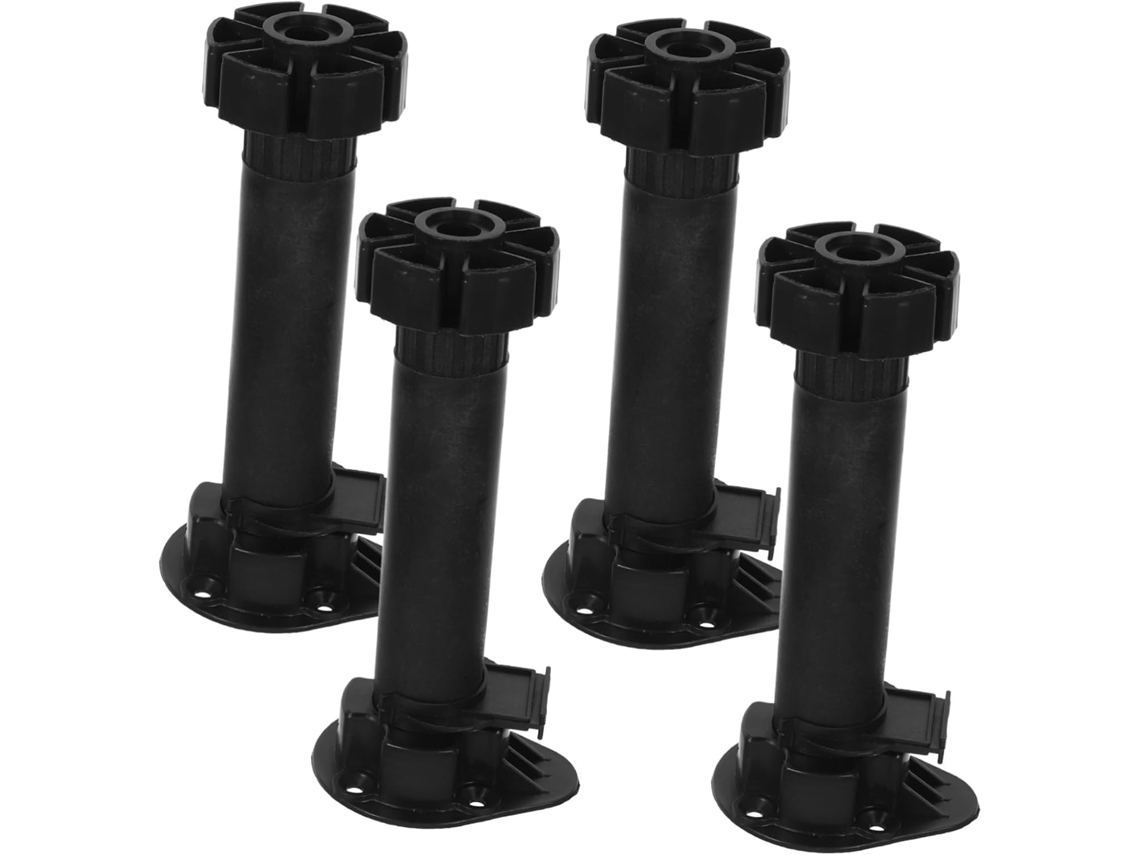 Lifkome Conjunto De 4 Pés Ajustáveis Para Armários Cozinha E Banheiro Com Altura 150-170mm