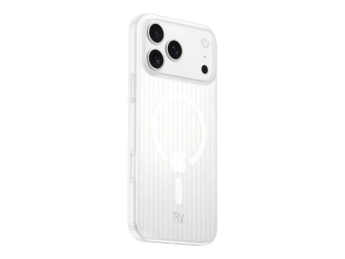 Capa Rvelon Corrugated Magsafe Para Iphone 17 Pro - Branca
