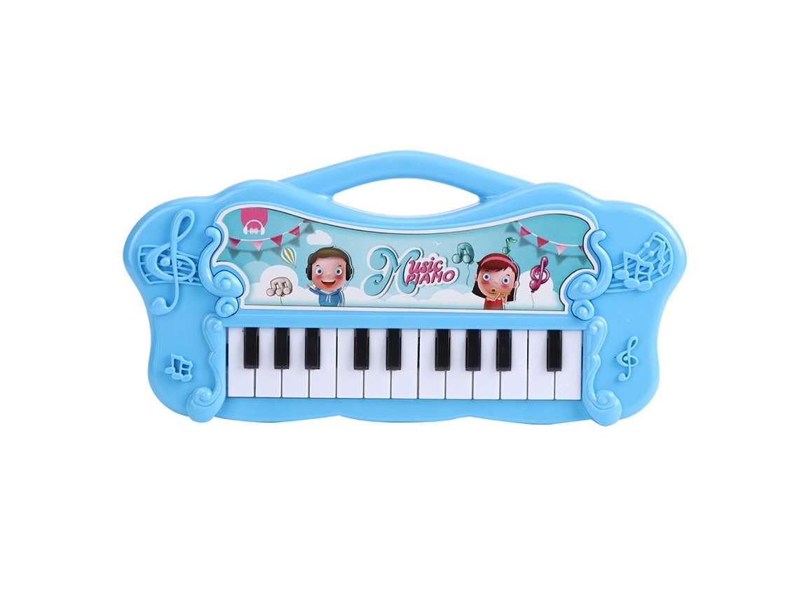 Mali brinquedo Piano Elétrico Infantil Educativo Musical Bebê Menina Presente Azul Rosa