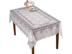 Toalha de Mesa Retangular Lace Rose 152x228cm Elegância e Qualidade LAXISCREED