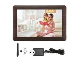 Quadro de Fotos em Nuvem Inteligente EOOCOO, tela Tática Ips Hd de 10,1 Polegadas com Conexão Wifi