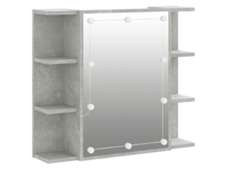 Mirror Cabinet, Mirror Cabinets Vidaxl Cinzeto Madeira Processada (n/a)