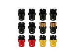 Conjunto De 12 Cabeças De Escova A Vapor Para Karcher Sc2 Sc3 Sc5 Sc4, Incluindo Escova De Cabelo E Escova De Arame Em Aço Inoxidável._glo