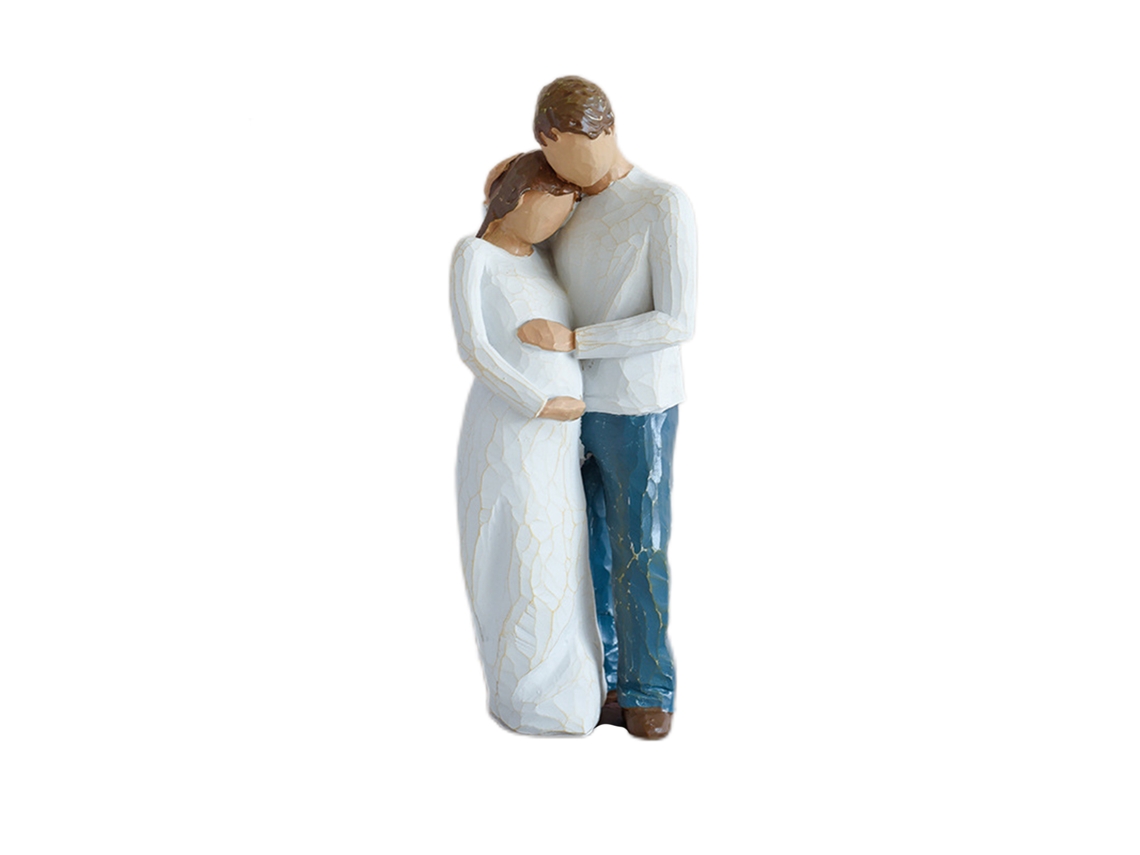 Figurina family of three para decoração de quarto moderno e novo ciclo de vida LAXISCREED