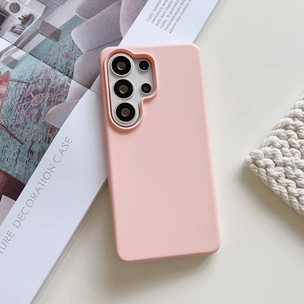 Capa De Celular Em Silicone Líquido (rosa, Galaxy S26), Macia, Ultrafina E Resistente A Quedas.