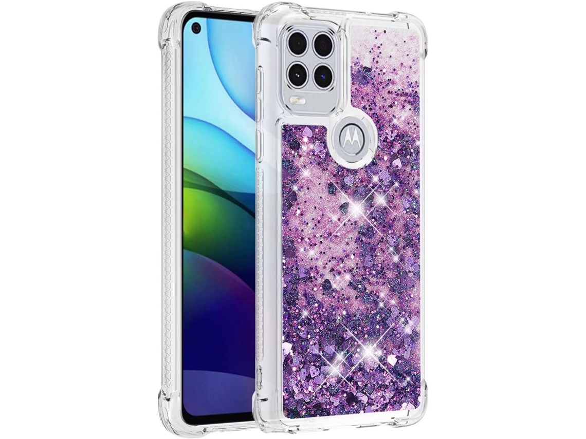 Caneta Stylus Brilhante Líquido Cantos Transparentes Antiluta Párachoques para Motorola Moto G Stylus 2021 5G HONGWE. Bege
