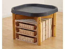 Bandeja Cosy Mini Tuff Spot Com Suporte De Madeira Mesa De Atividades Para Crianças Pequenas, 50 Cm