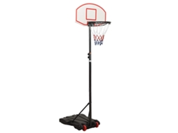Vidaxl Tabela De Basquetebol 216-250 Cm Polietileno Branco