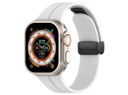 Pulseira De Silicone Para Relógio Xdfind Com Fivela Dobrável Preta E Ranhura Plana