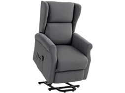 Sofá Reclinável, Auxílio para Ficar em Pé, Reclinável, Até 200kg, 72,5x94x109cm, Cinza Escuro Envio Rápido