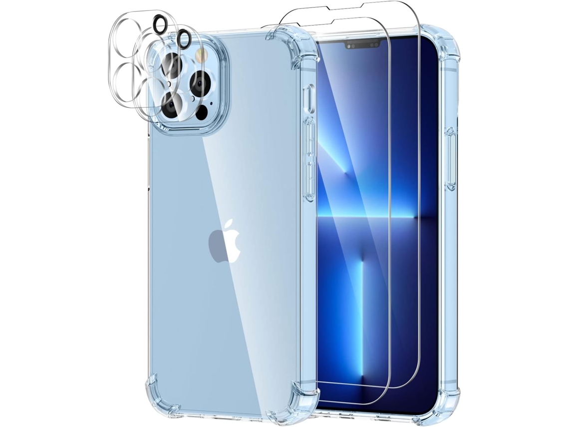Kit 2 Protetores De Lente Para Iphone 13 Pro, Transparente Elysve