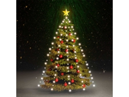 Vidaxl Cordão De Luzes Árvore De Natal 150 Luzes Led 150cm Branco Frio