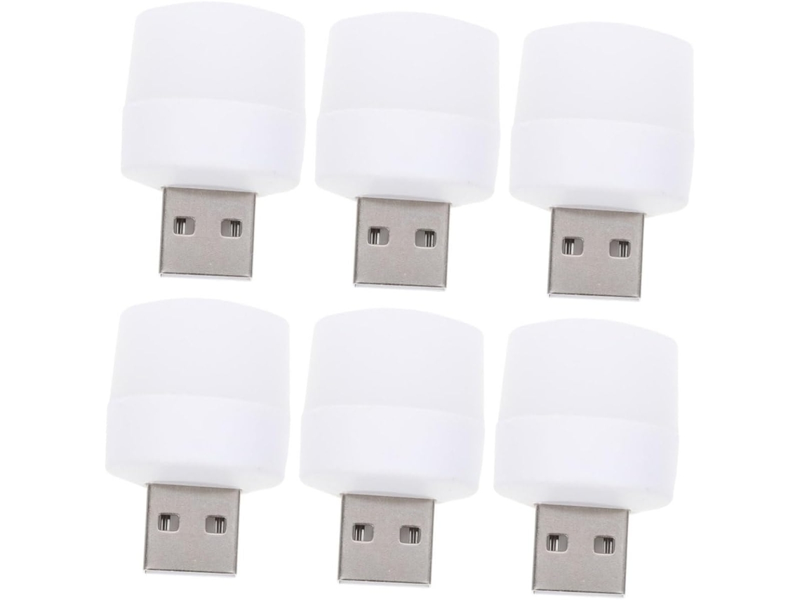 Conjunto De 6 Luzes Noturnas Portáteis Usb Para Quartos Meninos E