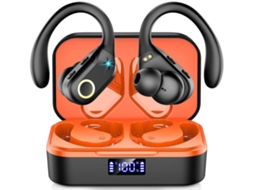Fone Esportivo Bluetooth 5.3, Graves Profundos, Microfone para iPhone/Android Verde JIAPEI