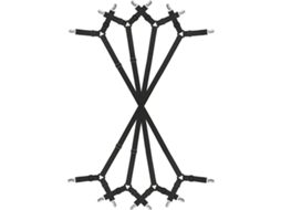 Lurelia Correias Para Lençol 2 Peças Metal Ajustável Elástico Cruzado Seguro Colcha Colchão Cama Preto