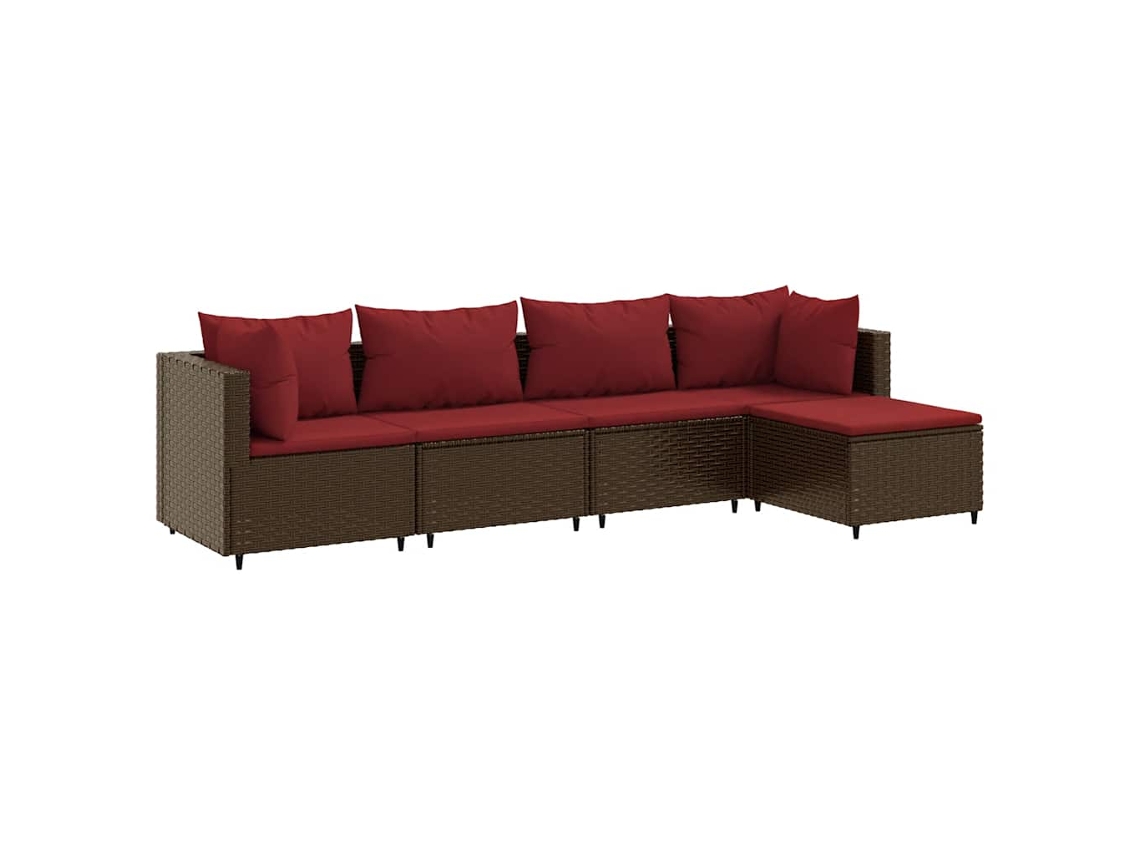 Garden Lounge Set, Garden Lounge Sets Vidaxl Marrom Rattan / Vime (n/a)